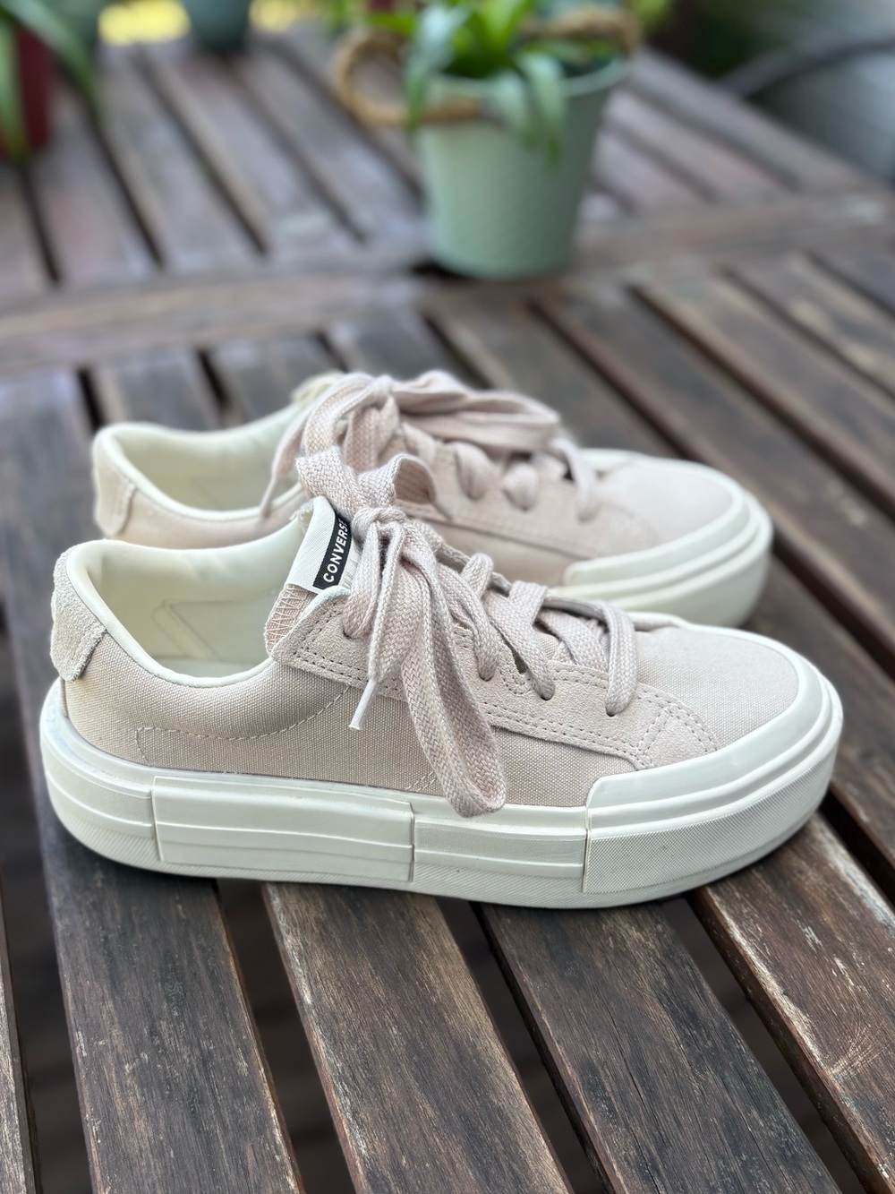 Converse Platform Canvas Sneakers Blush Pink Size 8